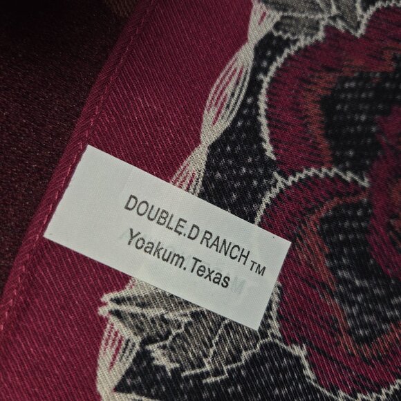 NWT Double D Ranch Red Rose Scarf Bohemian Boho Western Accessories - Picture 3 of 4